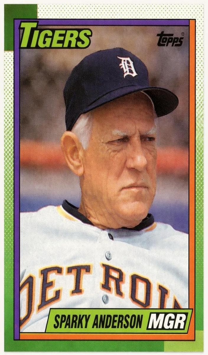 Sparky Anderson trading card