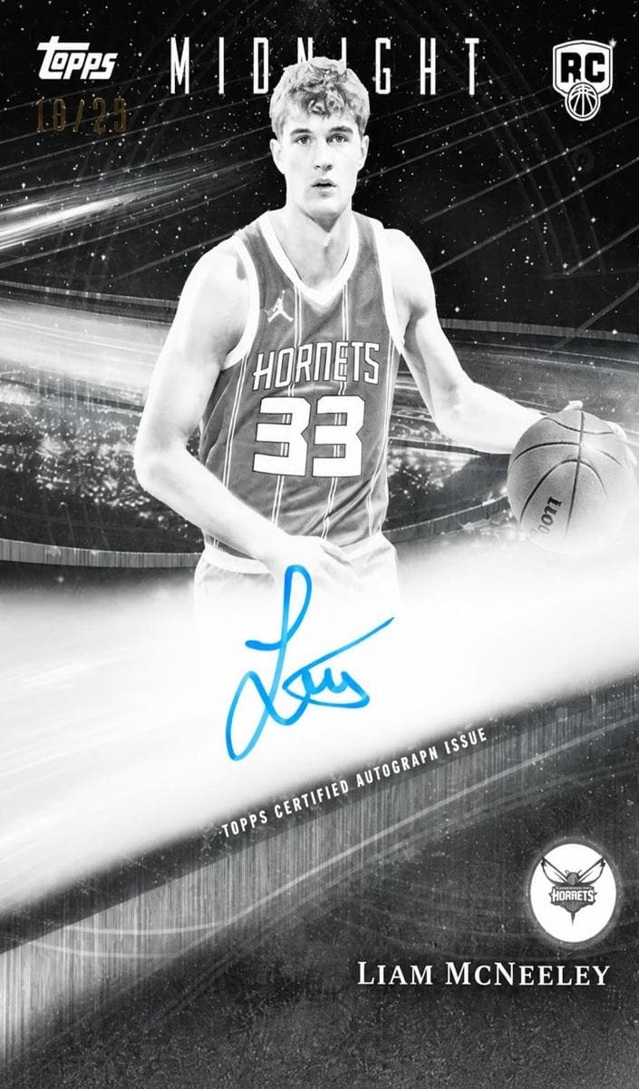 Liam McNeeley 2025 topps Topps Midnight