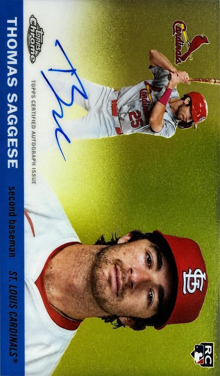 Thomas Saggese 2025 topps Topps Chrome Platinum