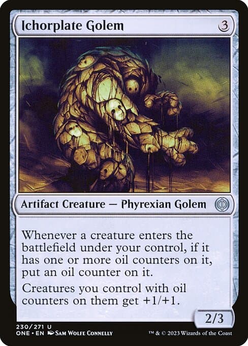 Ichorplate Golem 2023 Magic: The Gathering Phyrexia: All Will Be One