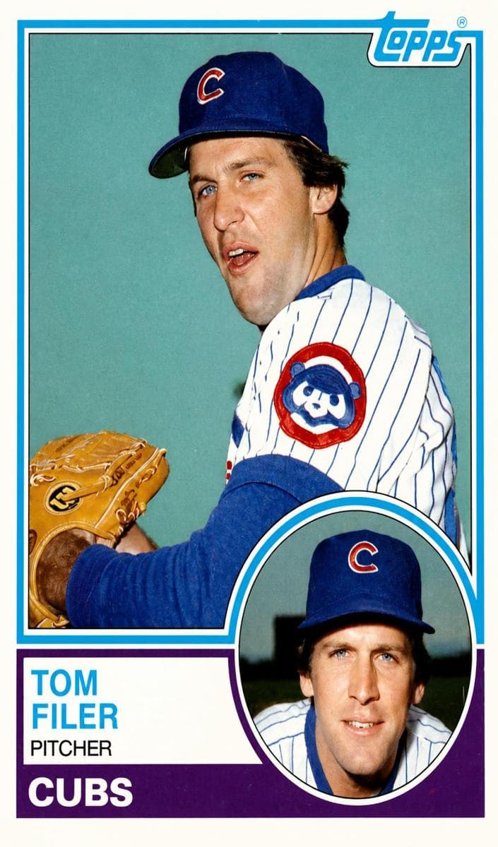 Tom Filer trading card