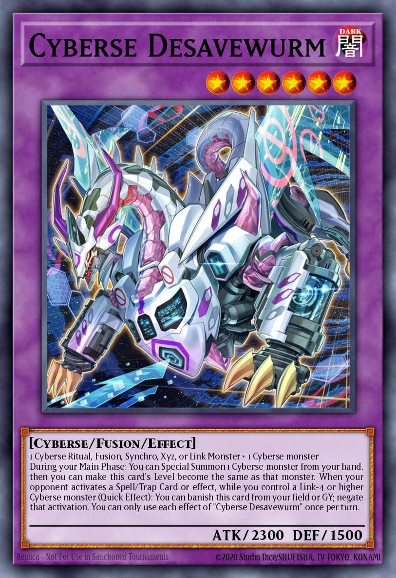Cyberse Desavewurm 2023 Yu-Gi-Oh!