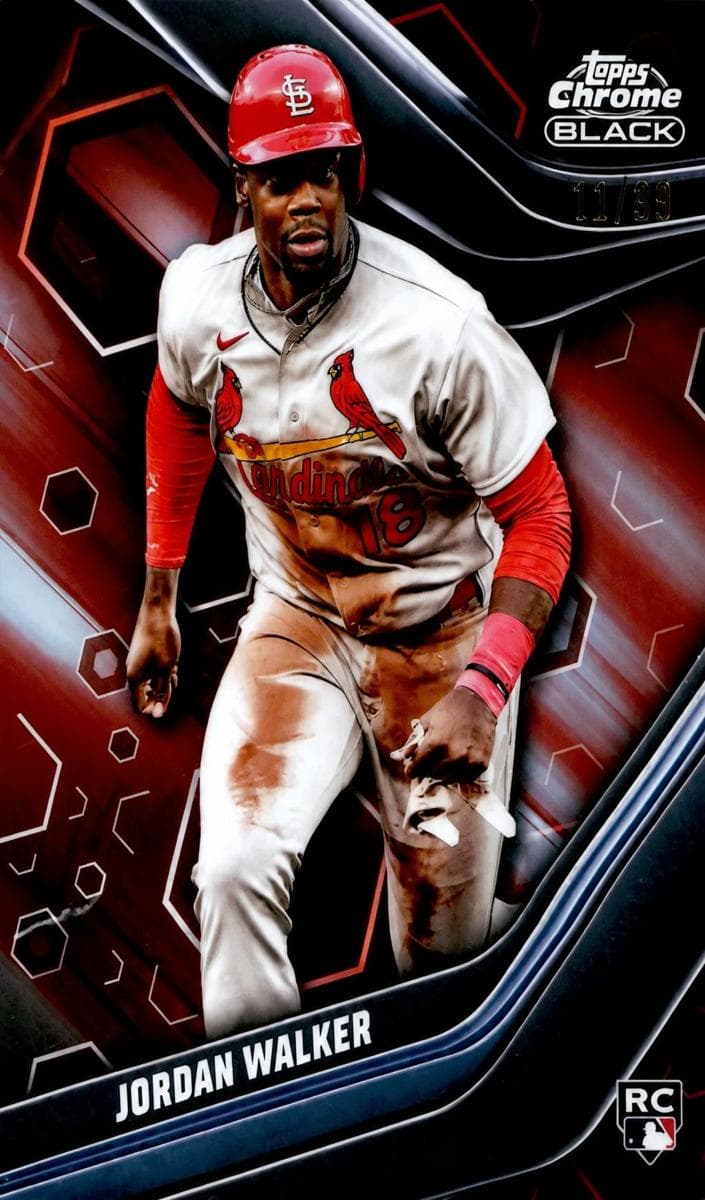 Jordan Walker 2023 topps Topps Chrome Black