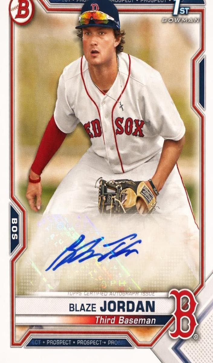 Blaze Jordan 2021 bowman Bowman