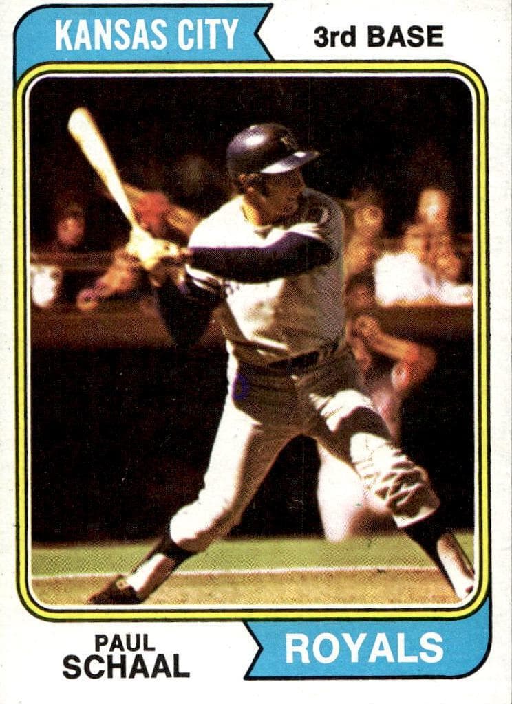 Paul Schaal 1974 topps Topps