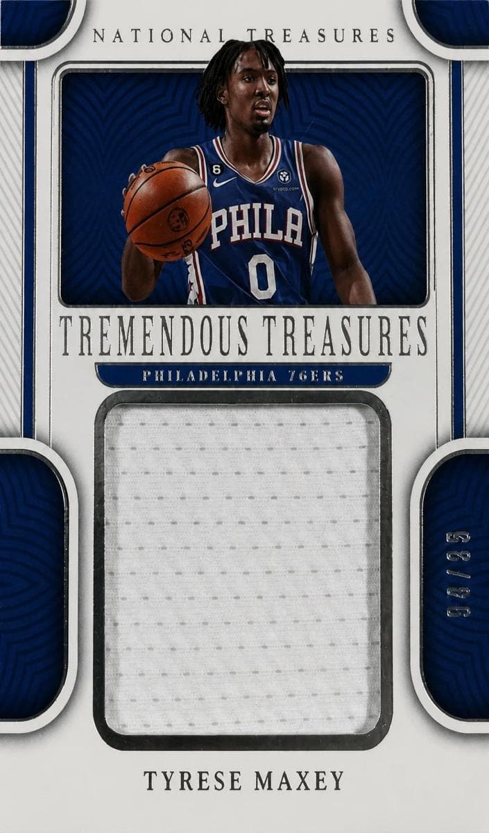 Tyrese Maxey 2022 panini Panini National Treasures
