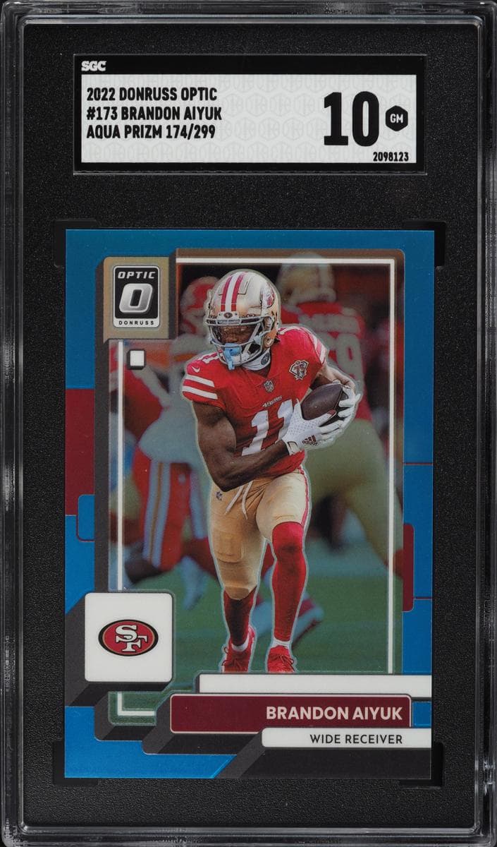 Brandon Aiyuk 2022 panini Donruss Optic