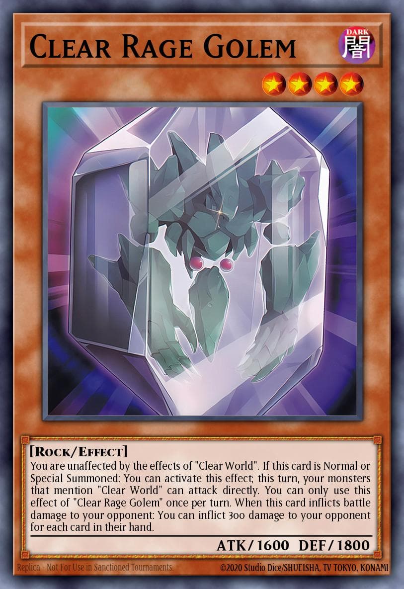 Clear Rage Golem 2025 Yu-Gi-Oh!