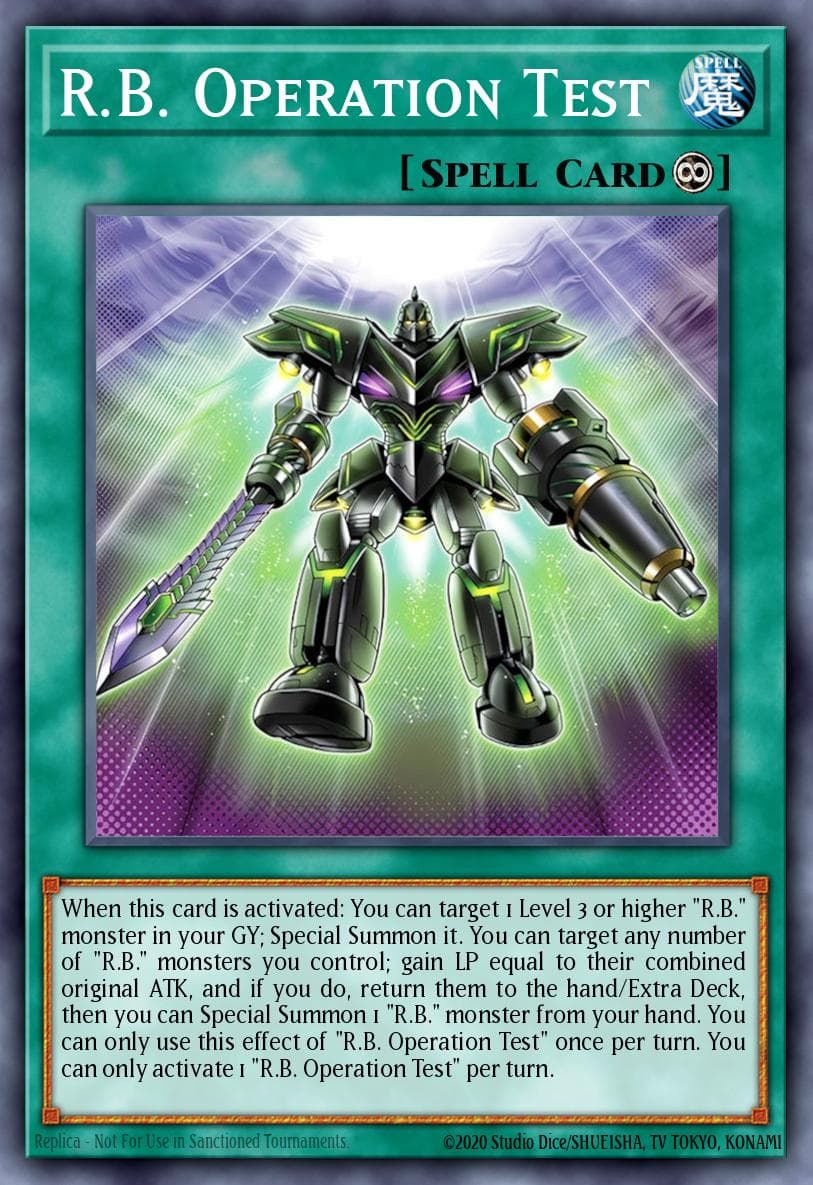 R.B. Operation Test 2025 Yu-Gi-Oh! Doom of Dimensions