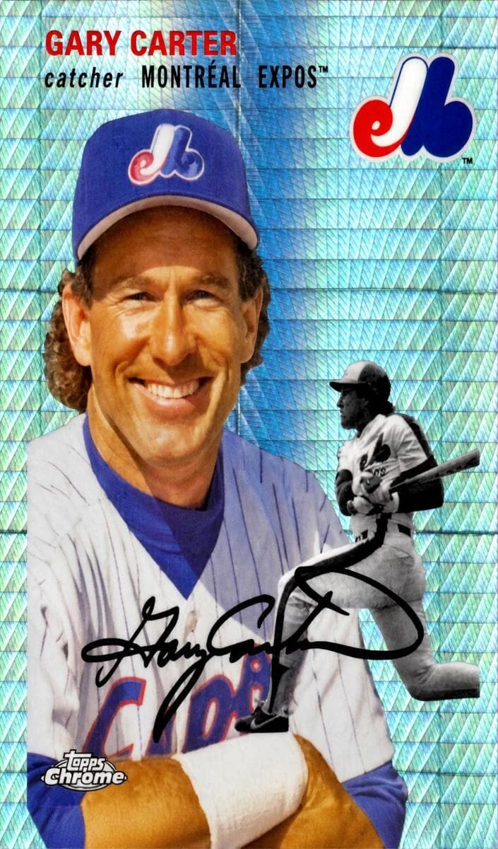 Gary Carter 2023 topps Topps Chrome Platinum Anniversary