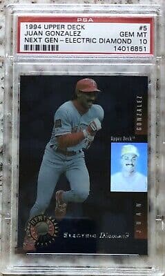 Juan Gonzalez 1994 upper-deck Upper Deck