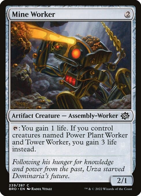 Mine Worker 2022 Magic: The Gathering Brother's War