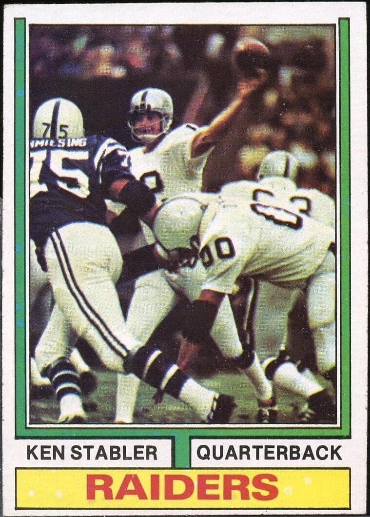 Ken Stabler 1974 topps Topps