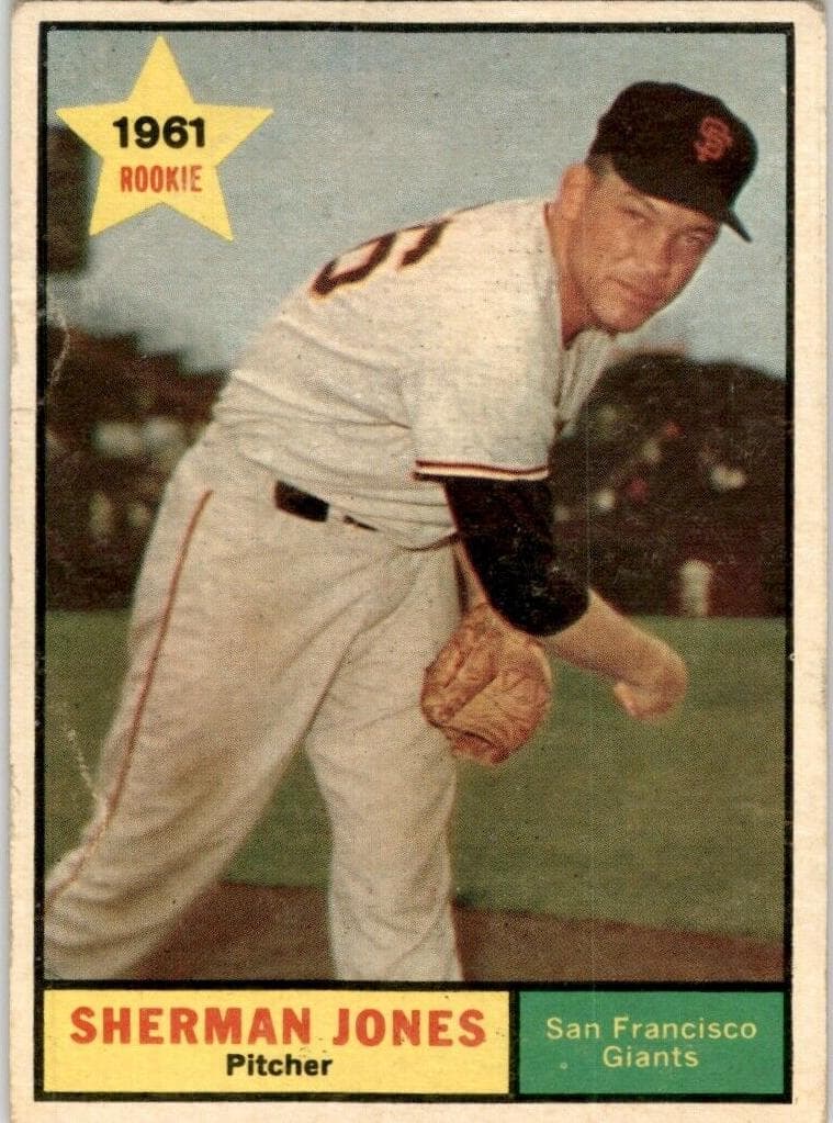 Sherman Jones 1961 topps Topps