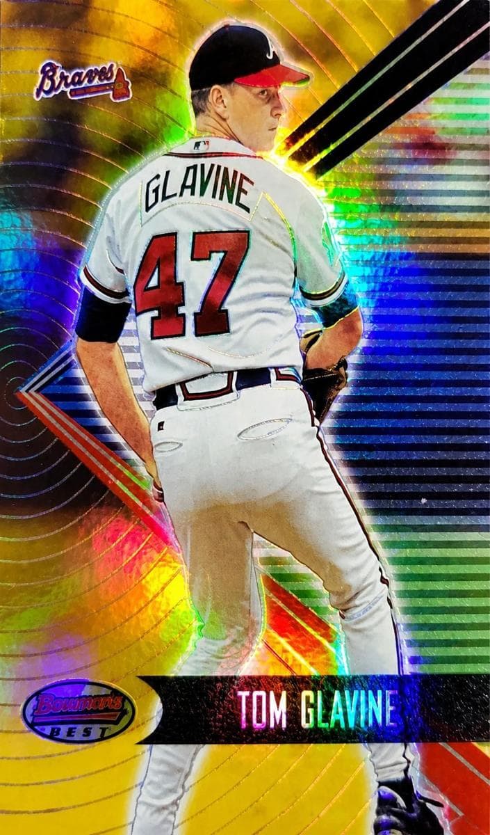 Tom Glavine 2001 bowman Bowman's Best