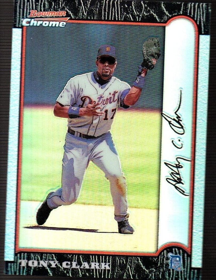 Tony Clark 1999 bowman Bowman Chrome