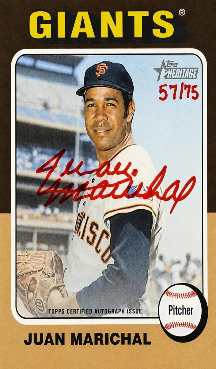 Juan Marichal 2024 topps Topps Heritage