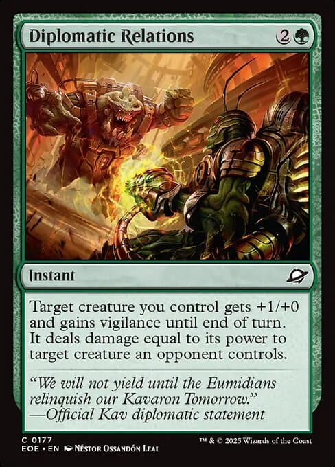Diplomatic Relations 2025 Magic: The Gathering Edge of Eternities Foil