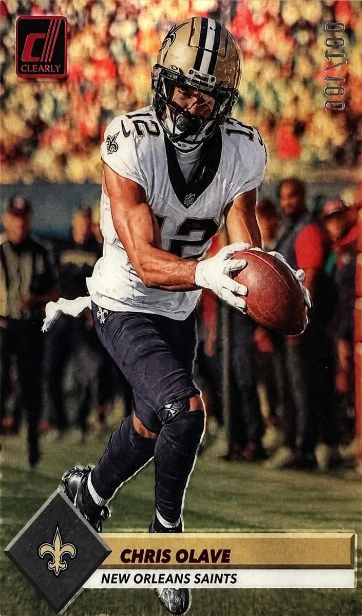 Chris Olave 2023 panini Clearly Donruss