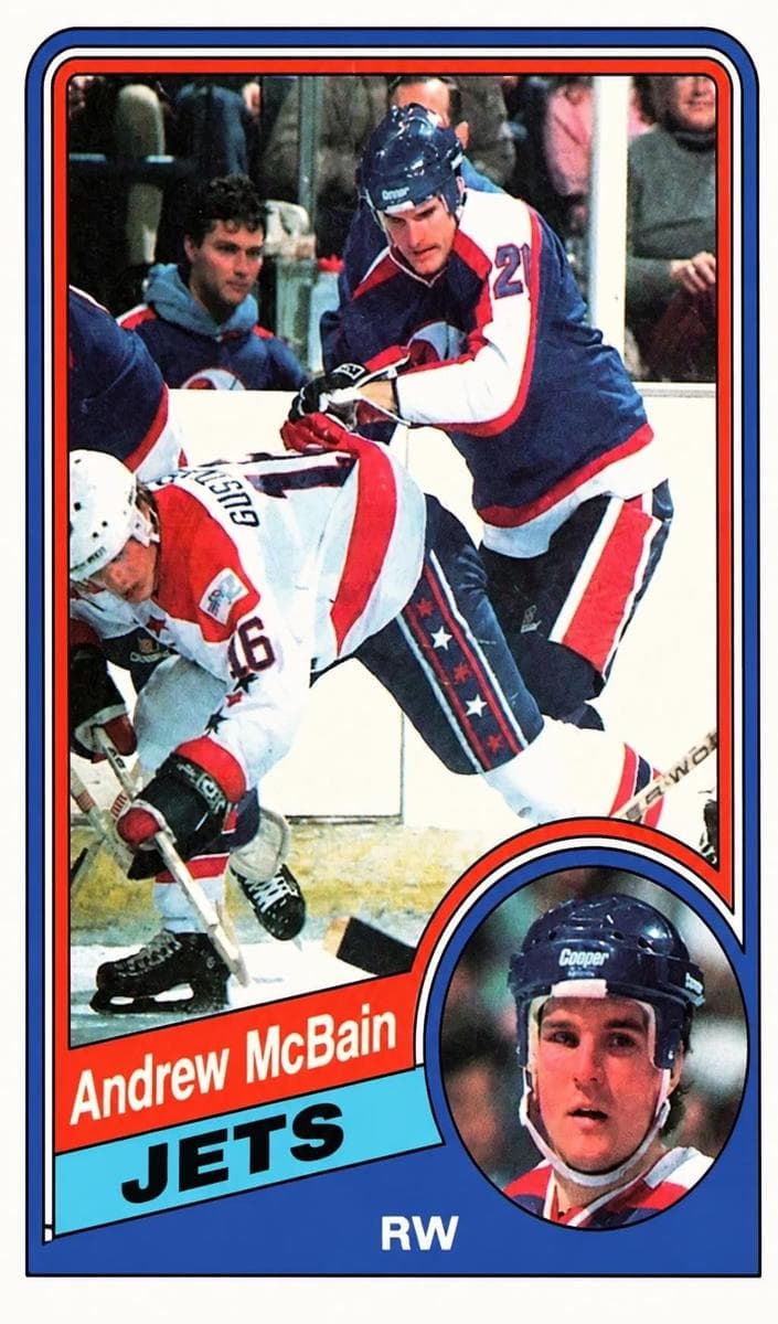 Andrew McBain trading card