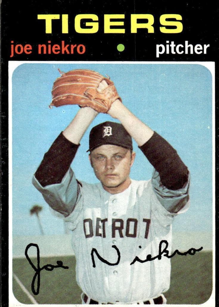 Joe Niekro 1971 topps Topps