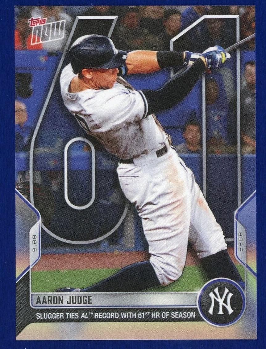 Aaron Judge 2022 topps Now