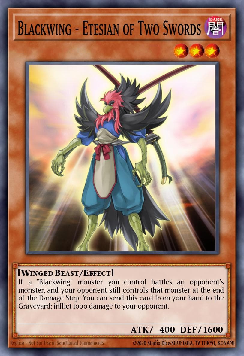 Blackwing - Etesian of Two Swords #STBL-EN015