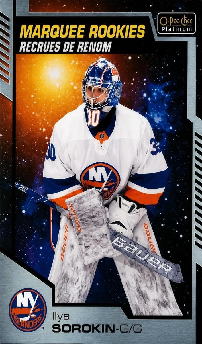 Ilya Sorokin 2020 topps O-Pee-Chee Platinum