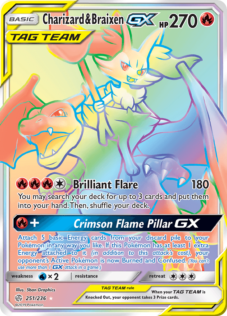 Charizard & Braixen GX #251