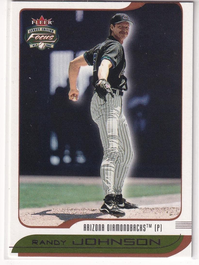 Randy Johnson 2002 fleer Fleer Focus Jersey Edition