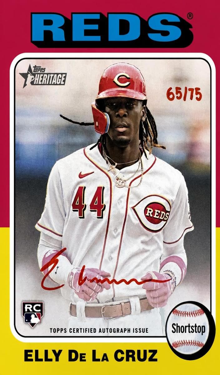 Elly De La Cruz 2024 topps Topps Heritage
