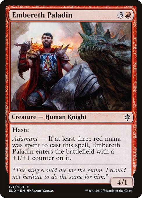 Embereth Paladin 2019 Magic: The Gathering Throne of Eldraine