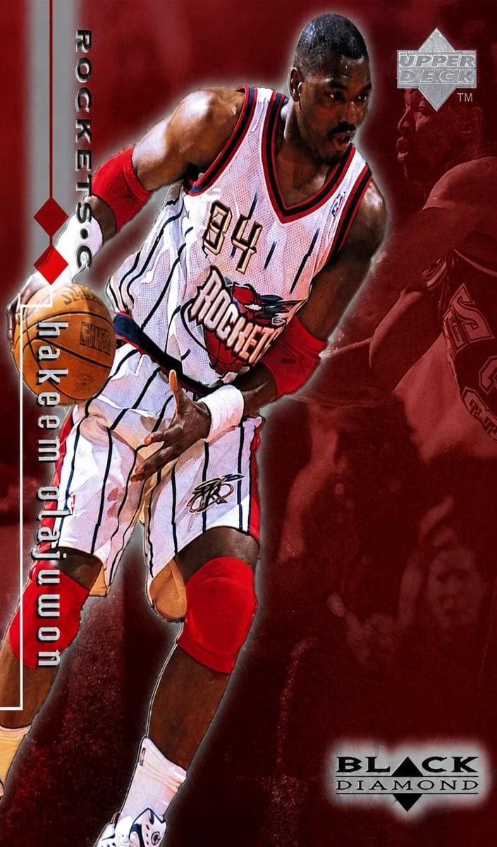 Hakeem Olajuwon 1998 upper-deck Black Diamond