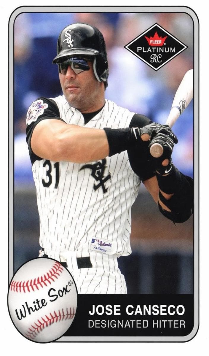 Jose Canseco 2001 fleer Fleer Platinum