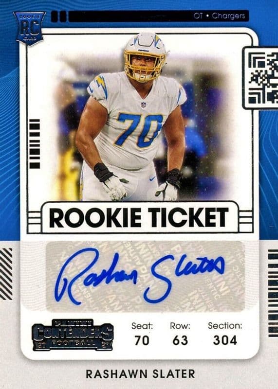 Rashawn Slater trading card