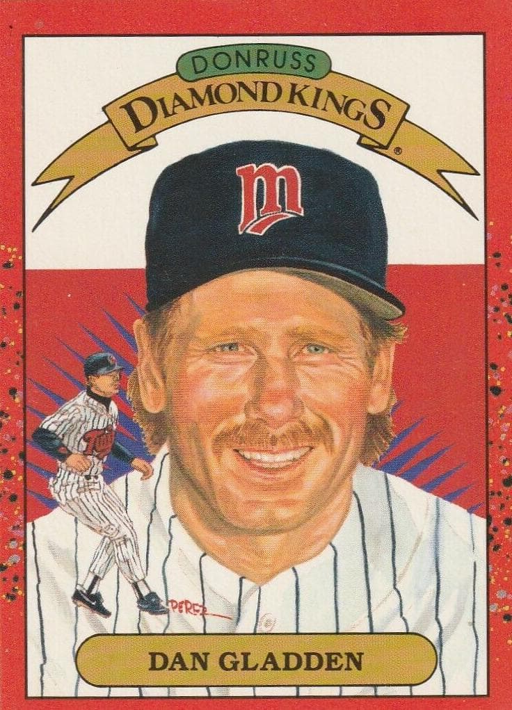 Dan Gladden 1990 panini Donruss