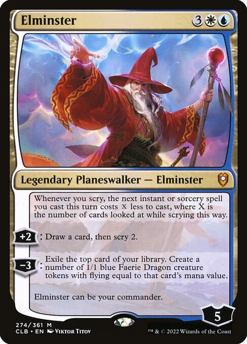Elminster 2022 Magic: The Gathering Commander Legends: Battle for Baldur's Gate