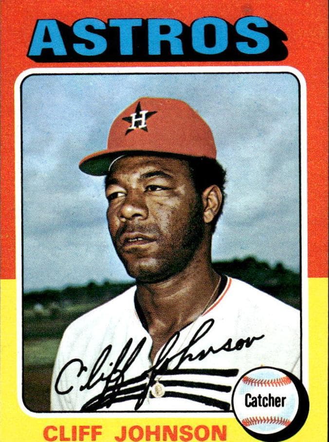Cliff Johnson 1975 topps Topps