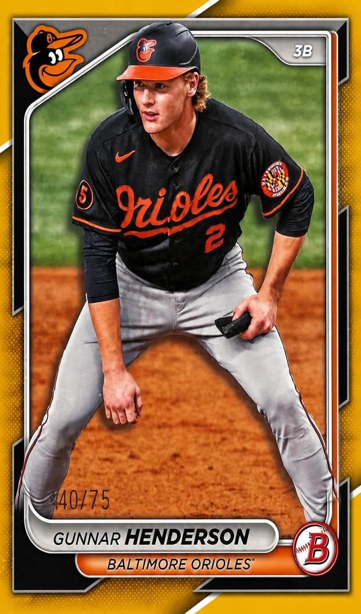 Gunnar Henderson 2024 bowman Bowman