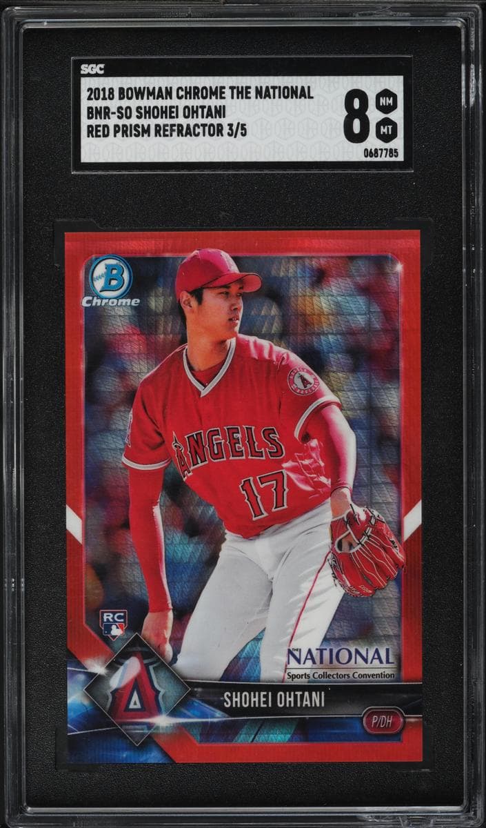 Shohei Ohtani 2018 bowman Chrome National Convention