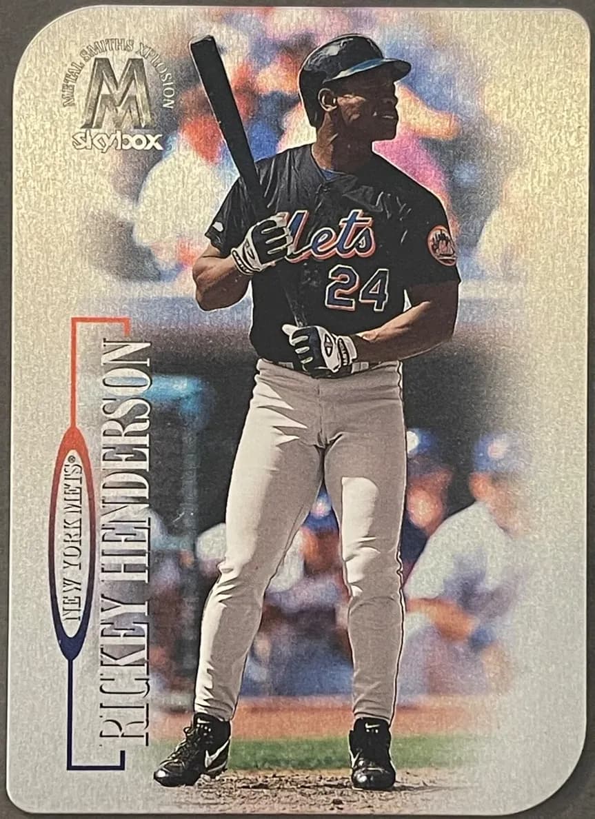 Rickey Henderson 1999 fleer SkyBox Molten Metal