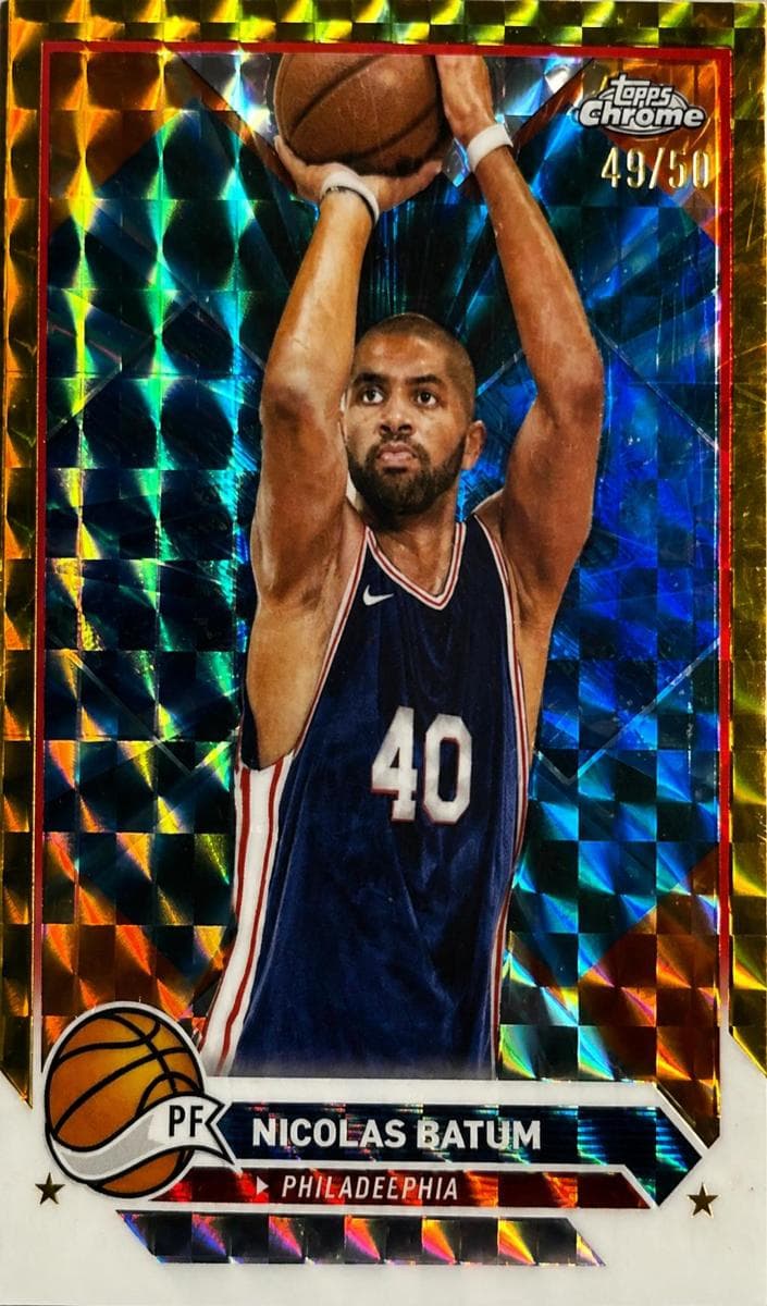 Nicolas Batum 2023 topps Topps Chrome Sapphire Edition