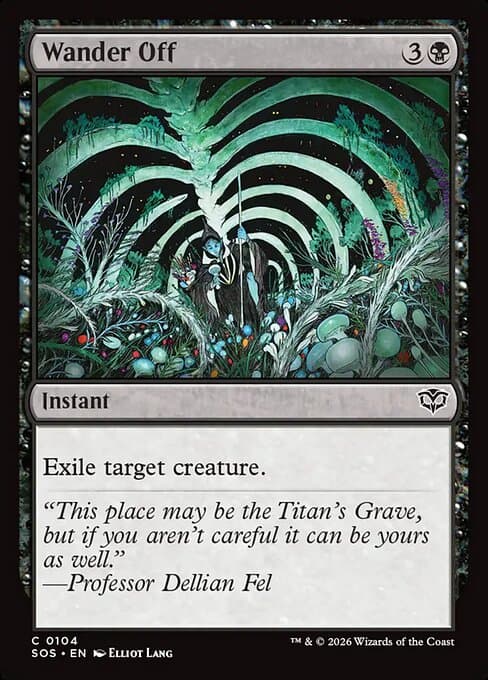 Wander Off 2026 Magic: The Gathering Secrets of Strixhaven Foil