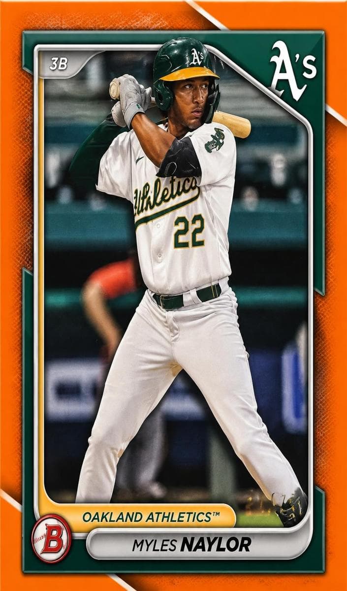 Myles Naylor trading card