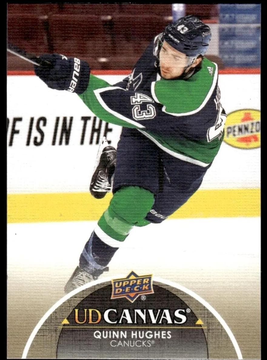 Quinn Hughes 2021 upper-deck Upper Deck