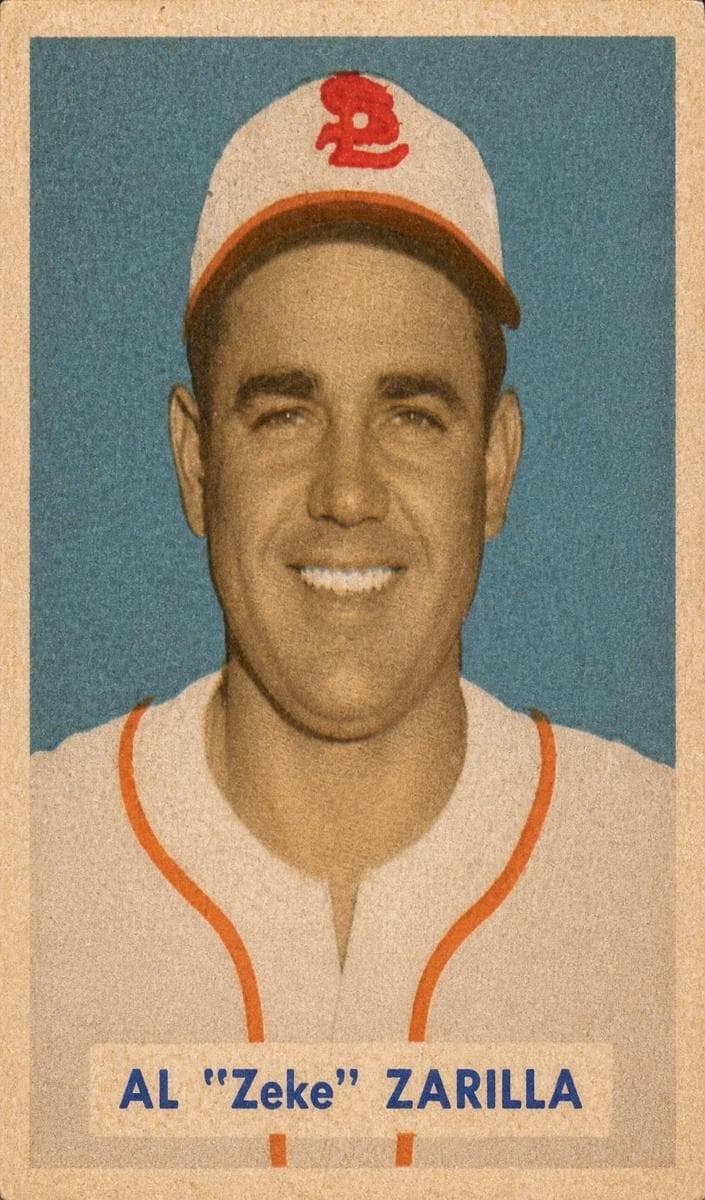 Al "Zeke" Zarilla 1949 bowman Bowman
