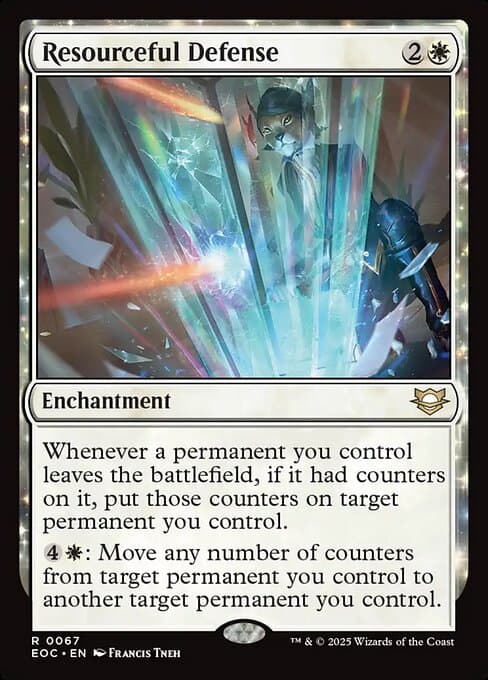 Resourceful Defense 2022 Magic: The Gathering New Capenna Commander Extended Art