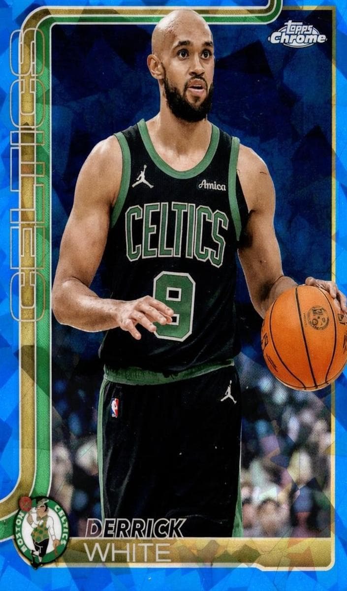 Derrick White 2025 topps Topps Chrome Sapphire