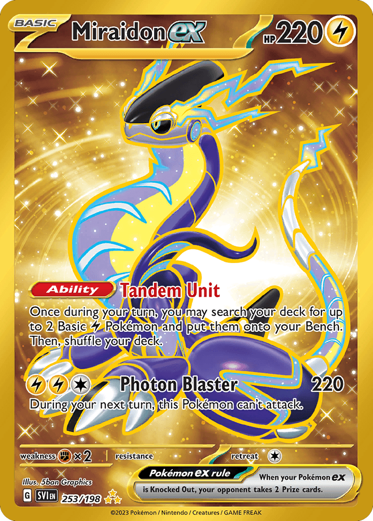 Miraidon ex 2023 Pokemon Scarlet & Violet