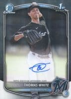 Thomas White 2025 bowman Bowman Chrome Prospect Auto (1st)